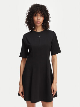 Calvin Klein Jeans Calvin Klein Jeans Ежедневна рокля LV047F229G Черен Regular Fit