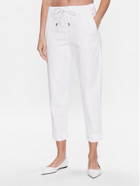 Max Mara Leisure Max Mara Leisure Spodnie materiałowe Cubano 2331310336 Biały Regular Fit