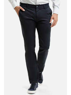 Cross Jeans Cross Jeans Chinosy F 194-736 Granatowy Tapered Leg