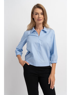 CLICK CLICK Bluzka 10-6751 Niebieski Casual Fit