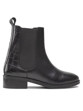 Pepe Jeans Pepe Jeans Kotníková obuv s elastickým prvkem Orsett Chelsea PLS50423 Černá