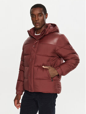Tommy Hilfiger Tommy Hilfiger Μπουφάν πουπουλένιο MW0MW36569 Μπορντό Regular Fit