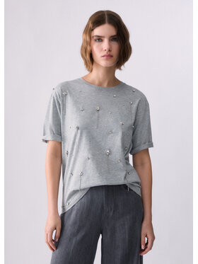 Liu Jo Liu Jo T-shirt WF6398JS904L9349 Grigio Regular Fit