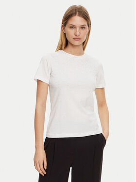 Guess Guess T-krekls 5RGI02 6298A Balts Regular Fit