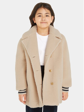 Tommy Hilfiger Tommy Hilfiger Cappotto in shearling KG0KG07544 Beige Regular Fit