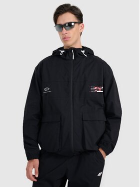 4F 4F Prechodná bunda 4FRAW25TSWSM2460-20S Čierna Regular Fit
