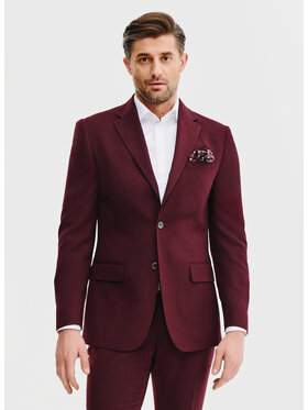 Pako Lorente Pako Lorente Marynarka P25SF-3G-003 Bordowy Super Slim Fit