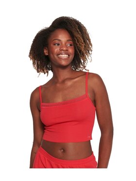 Sloggi Sloggi Koszulka piżamowa Go Ribbed 10215245 Czerwony Slim Fit