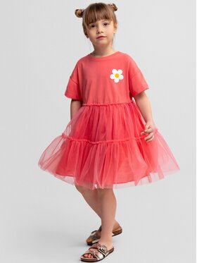 minoti minoti Sukienka codzienna 30DRESS113 Pomarańczowy Regular Fit