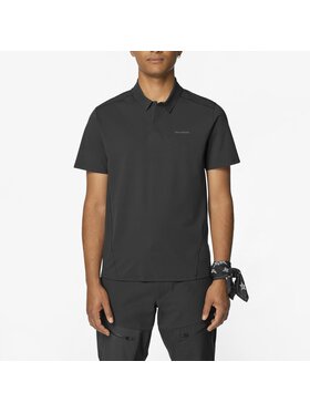 Salomon Salomon Polo TRACKLINE Czarny Regular Fit