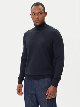 Bugatti Bugatti Rollkragenpullover 7700-85520D Dunkelblau Regular Fit