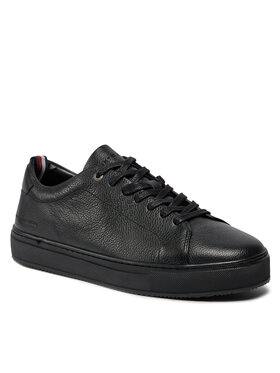 Tommy Hilfiger Tommy Hilfiger Αθλητικά Premium Cupsole Grained Lth FM0FM04893 Μαύρο