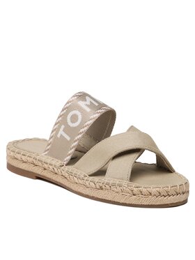 Tommy Hilfiger Tommy Hilfiger Еспадрильї Seasonal Webbing Sandal FW0FW07181 Бежевий