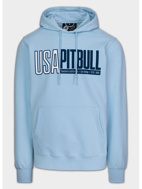 PITBULL PITBULL Bluza USA Błękitny Regular Fit