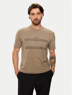 BOSS BOSS T-shirt 50525224 Bež Regular Fit