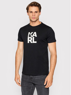 KARL LAGERFELD KARL LAGERFELD T-Shirt Classic KL22MTS01 Czarny Regular Fit
