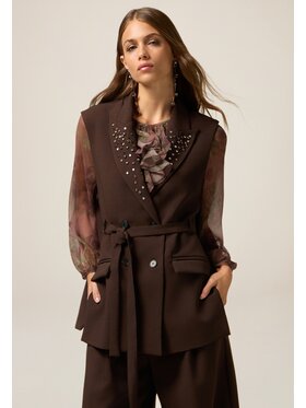 Oltre Oltre Giacca outdoor L014R000071N032 Marrone Slim Fit