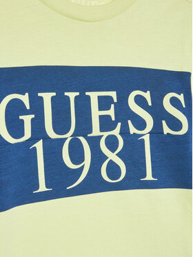 Guess T-shirt N3GI02 K8HM0 Žuta Regular Fit