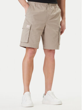 Calvin Klein Jeans Calvin Klein Jeans Šortky z materiálu LV04RB618G Hnědá Regular Fit
