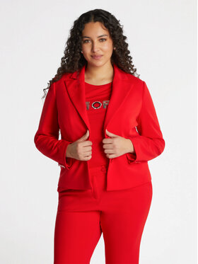 Fiorella Rubino Fiorella Rubino Marynarka Q468T000181N016 Czerwony Boxy Fit