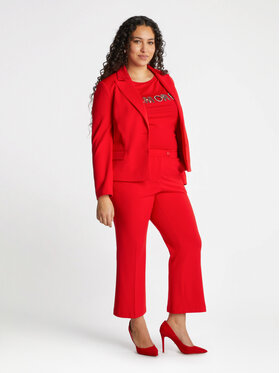 Fiorella Rubino Fiorella Rubino Marynarka Q468T000181N016 Czerwony Boxy Fit