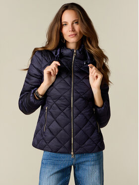 Oltre Oltre Kurtka puchowa F047R001550N034 Niebieski Regular Fit
