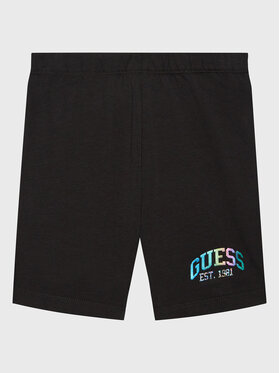 Guess Guess Szorty sportowe K3RD02 J1311 Czarny Slim Fit
