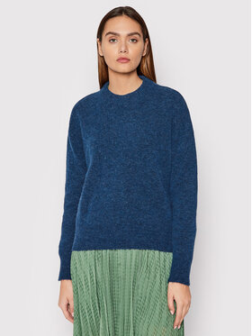 Samsøe Samsøe Samsøe Samsøe Sweter Anour F18422025 Granatowy Relaxed Fit