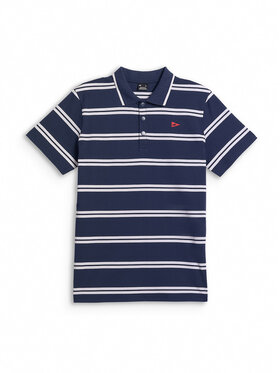 4F 4F Polo LAKESIDE ESCAPE Granatowy Regular Fit