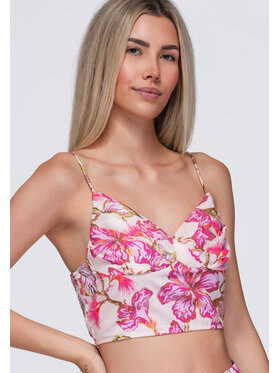 Ombre Ombre Top OW-TS-E0080 Różowy Slim Fit