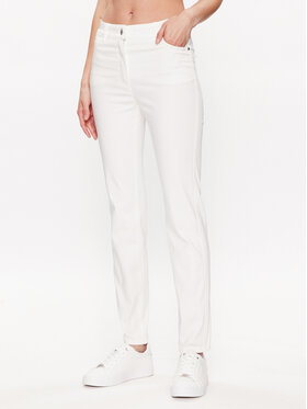 Olsen Olsen Hlače Mona 14000620 Bijela Slim Fit