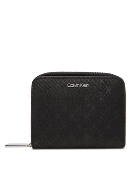 Calvin Klein Calvin Klein Μικρό Πορτοφόλι Γυναικείο Ck Must Aop Md Zip Around W Flap LV04F1037G Μαύρο