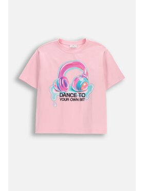 Coccodrillo Coccodrillo T-Shirt WC6143201SGJ-007 Różowy Regular Fit