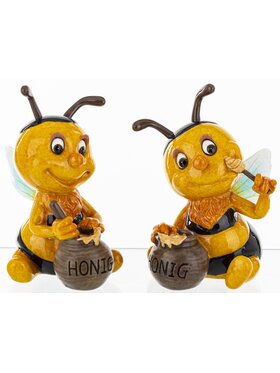 MIAhome MIAhome Figurka para kolorowych pszczółek API zjadające miód Żółty