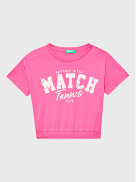 United Colors Of Benetton United Colors Of Benetton T-shirt 3096C10BA Ružičasta Boxy Fit