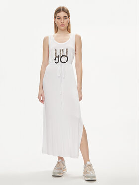 Liu Jo Liu Jo Kootud kleit VA4140 JS360 Valge Regular Fit