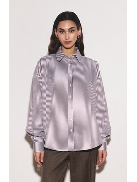 Entelier Entelier Koszula oversize Classic Brązowy Oversize
