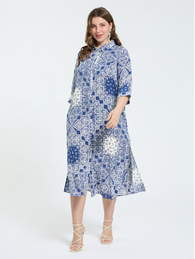 Fiorella Rubino Fiorella Rubino Koszula 5060T001466N0S1 Niebieski Regular Fit