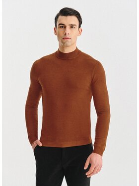 Pako Lorente Pako Lorente Sweter P25WN-2X-028 Pomarańczowy Classic Fit