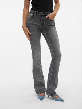 Vero Moda Vero Moda Jeansy Flash 10303196 Šedá Flared Fit
