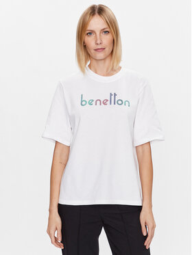 United Colors Of Benetton United Colors Of Benetton T-Shirt 3BL0D103H Bílá Regular Fit