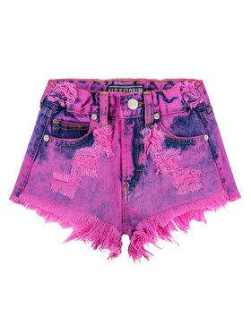 MissDenim MissDenim Szorty jeansowe Midi Waist Różowy Regular Fit