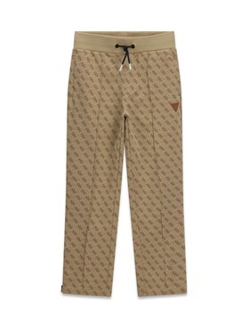 Guess Kids Guess Kids Spodnie materiałowe 184851 Beżowy Regular Fit