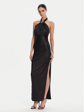 Fracomina Fracomina Sukienka wieczorowa FQ25SD3002W798T4 Czarny Slim Fit