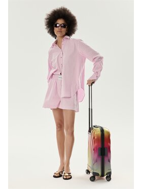 Laretaggio Laretaggio Koszula ROSSANO STRIPED SHIRT IN PINK Różowy Oversize