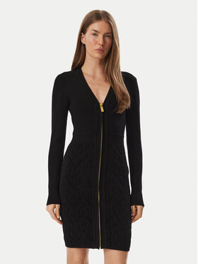 Marciano Guess Marciano Guess Rochie tricotată G6BK09 Z1547 Negru Regular Fit