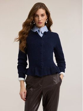 Motivi Motivi Cardigan M061W003742N034 Blu Regular Fit