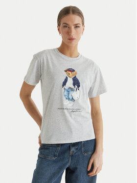 Polo Ralph Lauren Polo Ralph Lauren T-Shirt 211A96261001 Šedá Slim Fit