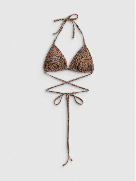 4F 4F Góra od bikini ESSENTIAL Brązowy jasny