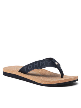 Tommy Hilfiger Tommy Hilfiger Japonki Webbing Flat Beach Sandal FW0FW06527 Granatowy